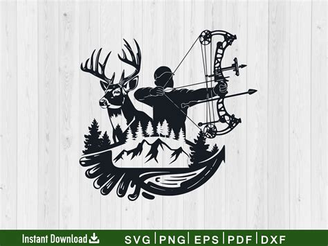 Download Free Bow Hunter - SVG File, DXF File Commercial Use DXF Files