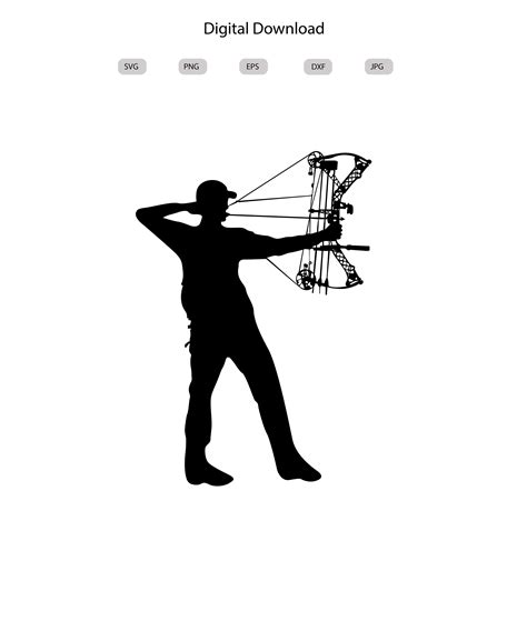 Download Free Bow Hunter - SVG File, DXF File Silhouette