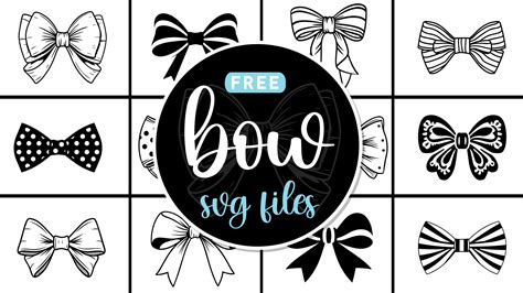 Unwrap Your Creativity with Free Bow SVG - A Breezy and Whimsical Addition to Your Design Arsenal