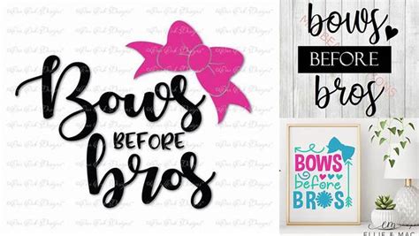 Download Free Bows Before Bros Cut Files