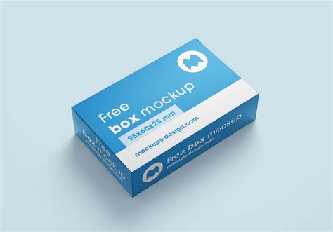Download Free Box Mockup - Front & Side Views PSD for Branding