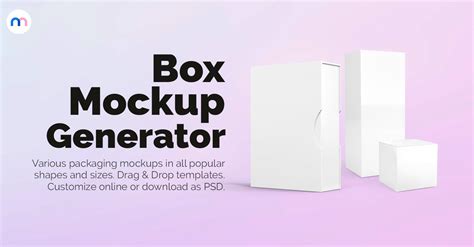 Download Free Box Mockup vol.2 PSD Templates Generator