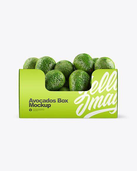 Download Free Box With Avocado PSD Yellowimages