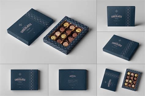 Download Free Box of Sweets Mockup PSD TIFF Files