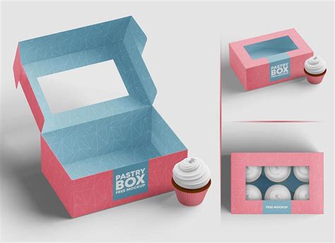 Download Free Box of Sweets Mockup PSD Yellow Images Free Mockups Free PSD Mockups
