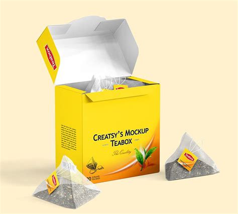 Download Free Box with Black Tea Mockup PSD PSD Yellowimages Free PSD Mockups