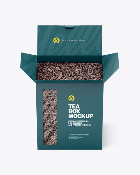 Download Free Box with Black Tea Mockup PSD TIFF Files PSD Files