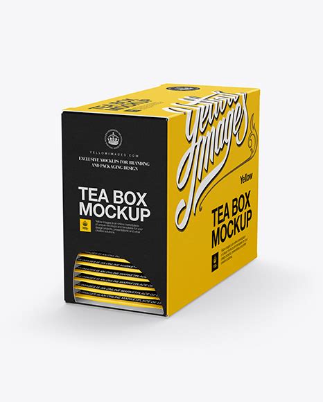 Download Free Box with Tea Mockup PSD PSD Yellowimages PSD Files
