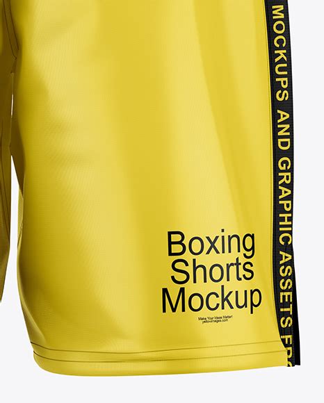 Download Free Boxing Shorts Mockup - Back View PSD Yellowimages