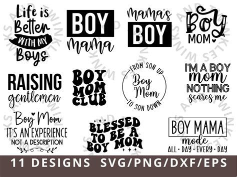 Download Free Boy Mom SVG, Boy Mom DXF, Cuttable File Files