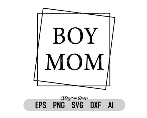Download Free Boy Mom SVG, Boy Mom DXF, Cuttable File Files DXF Files