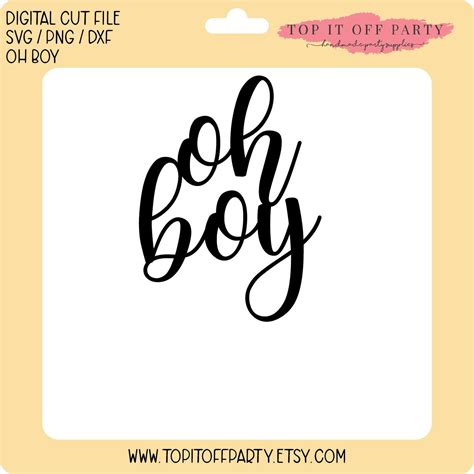 Download Free Boy Oh Boy - SVG File, DXF File for Cricut