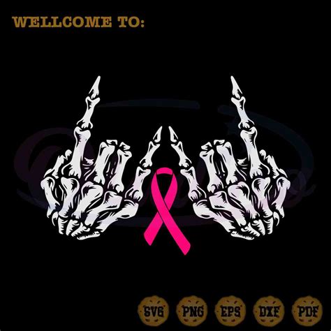 Download Free Breast Cancer Awareness Bone Hands Files For Crafts