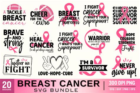 Download Free Breast Cancer Awareness SVG Bundle. For Crafts