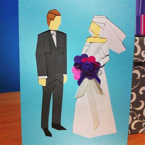 Download Free Bride and Groom folding card Crafts