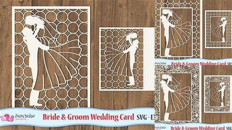Download Free Bride and Groom folding card For Cricut
