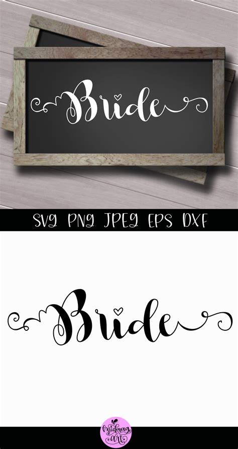 Download Free Bride sign svg, wedding sign svg DXF Files