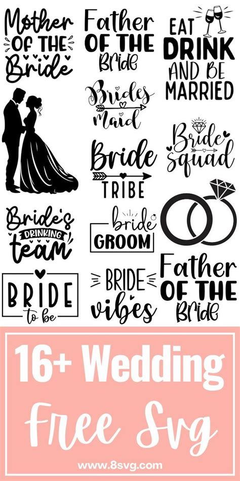 Download Free Bride svg, wedding svg Files for Cricut