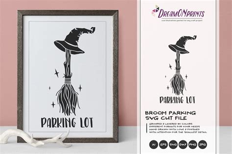 Download Free Broom Parking SVG Cut File Files DXF Files