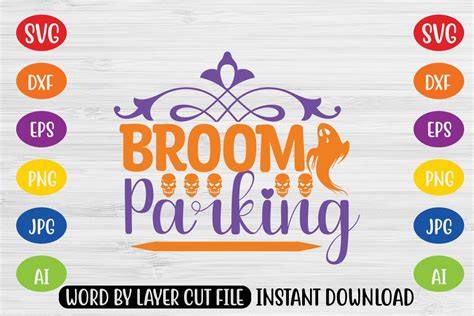 Download Free Broom Parking SVG Cut File Files For Crafts