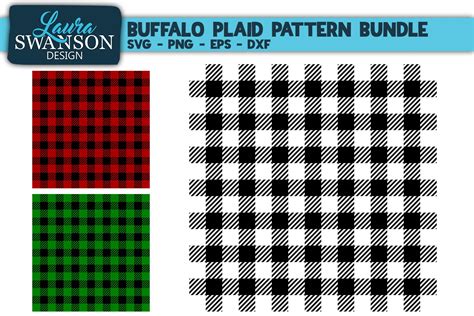 Download Free Buffalo Plaid Pattern SVG, Buffalo Plaid Cut File Commercial Use DXF Files