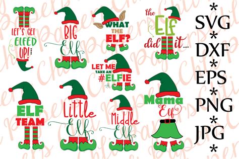 Download Free Bundle elf Svg, CHRISTMAS BUNDLE SVG Cut Files