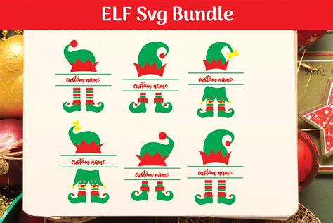 Download Free Bundle elf Svg, CHRISTMAS BUNDLE SVG For Crafts