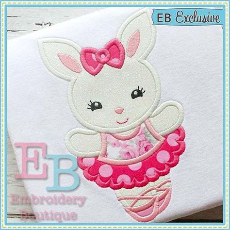 Download Free Bunny Applique Design Machine Embroidery Design Commercial Use DXF Files