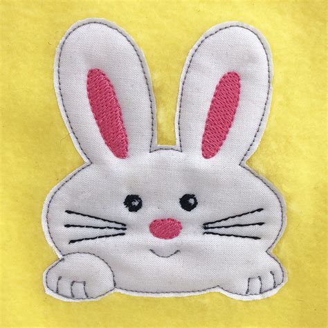 Download Free Bunny Applique Design Machine Embroidery Design Cricut SVG Free PSD Mockups