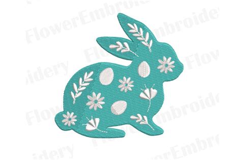 Download Free Bunny Easter Machine Embroidery Design 3 Sizes Files Free PSD Mockups