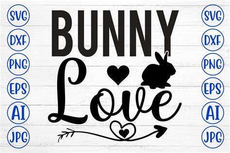 Download Free Bunny Love SVG Cut File Files DXF Files