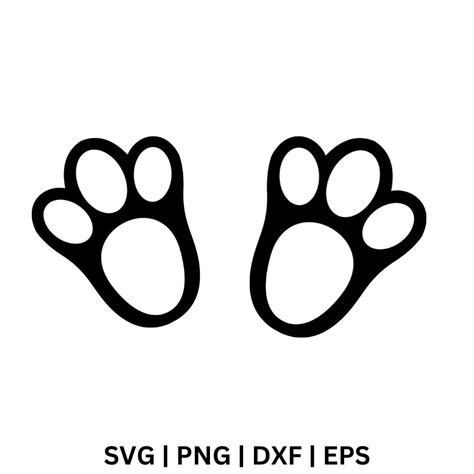 Download Free Bunny feet - SVG file Files