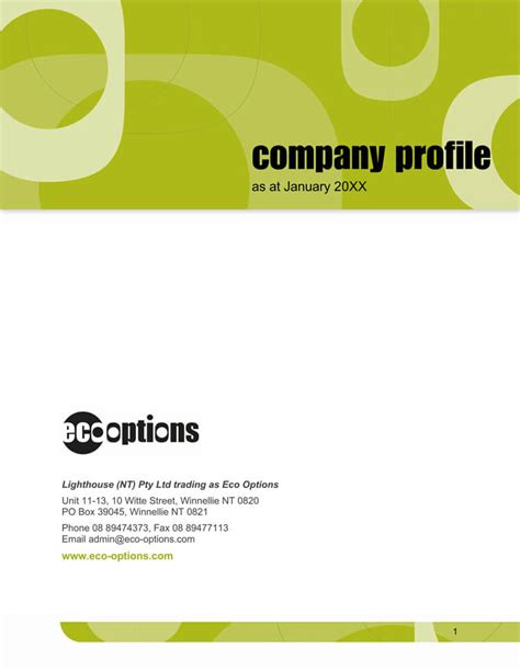 20+ Company/Business Profile Templates (for Word & Illustrator)