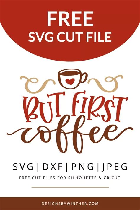 Download Free But First Coffee SVG Commercial Use DXF Files
