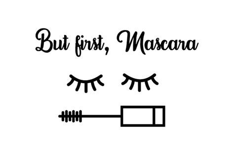 Download Free But First Mascara Silhouette