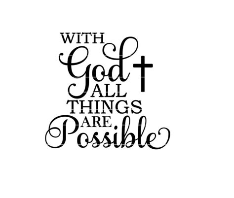 Download Free But With God All Things Are Possible - Scripture SVG Files DXF Files