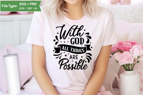 Download Free But With God All Things Are Possible SVG Cut File Files For Crafts