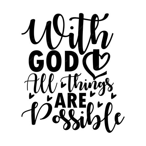Download Free But With God All Things Are Possible SVG Cut File Images