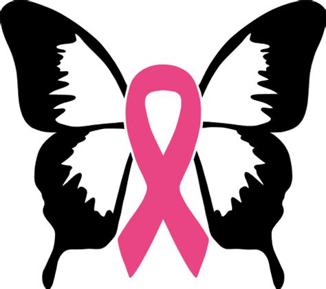Download Free Butterfly Cancer Awareness Ribbon Svg Design Files