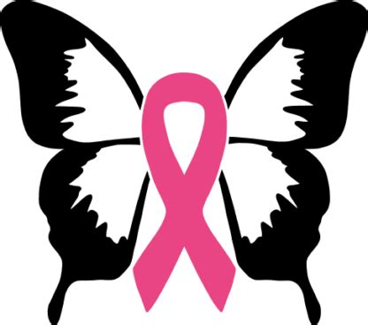 Download Free Butterfly Cancer Awareness Ribbon Svg Design Files For Crafts