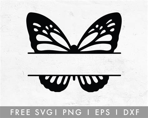Download Free Butterfly Monogram Cameo