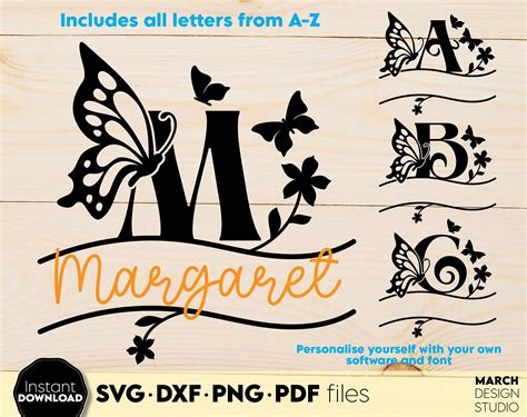 Download Free Butterfly Monogram Commercial Use Free PSD Mockups
