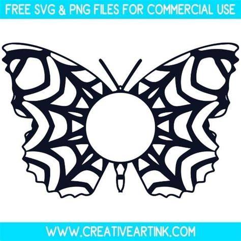 Download Free Butterfly Monogram Commercial Use for Cricut