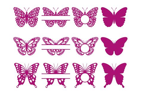 Download Free Butterfly Monogram Files