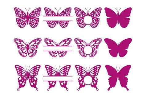 Download Free Butterfly Monogram Files Free PSD Mockups