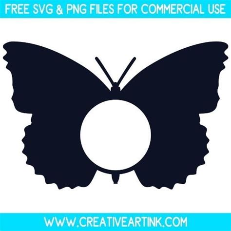 Download Free Butterfly Monogram Silhouette For Crafts
