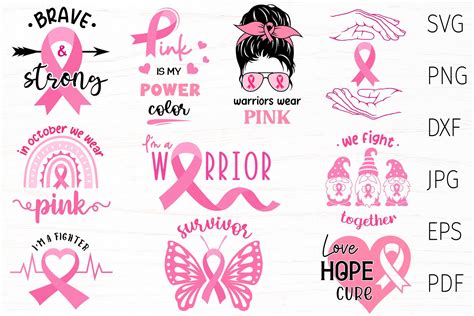 Download Free C.U.R.E. SVG | Cancer Awareness Quote Files