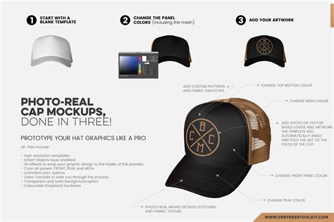 Download Free CAP MASTER STUDIO - Mockup Bundle PSD Templates Object Mockups Images