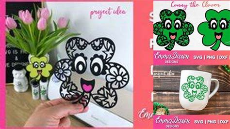 Download Free CONNY THE CLOVER SVG Digital Cutting File Files DXF Files