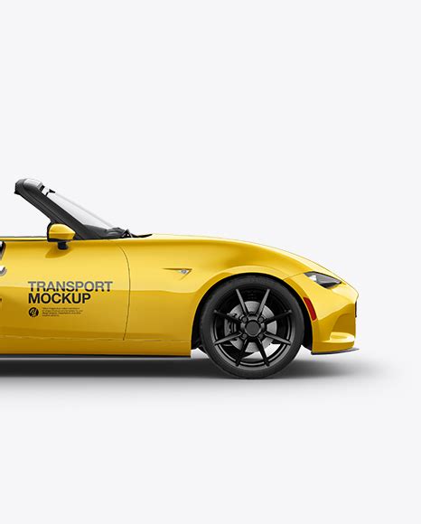 Download Free Cabriolet Mockup - Side View PSD Generator